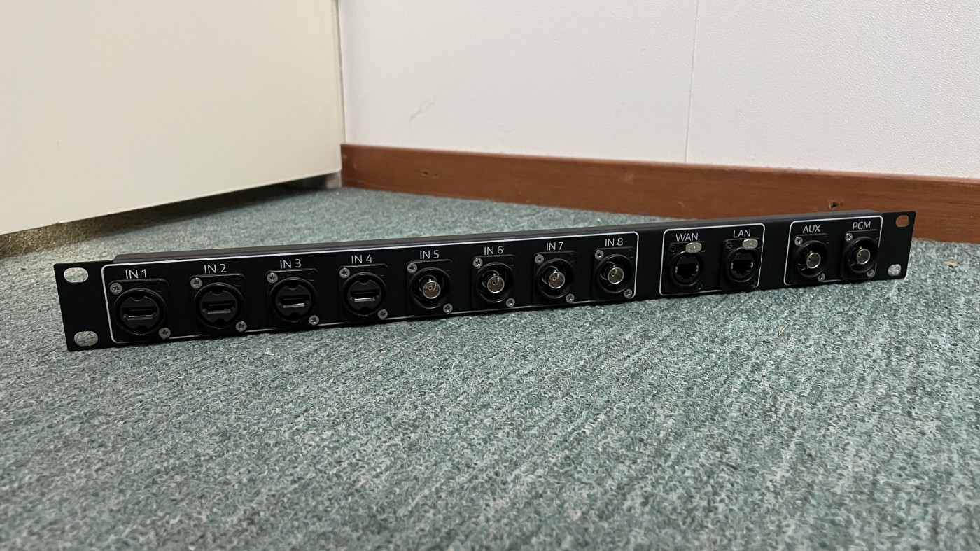 Neutrik 19" 1U - Connector HD-SDI, HDMI, Netwerk